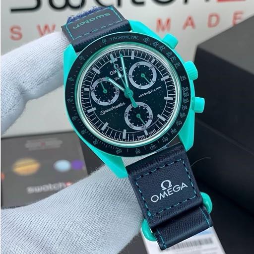 ساعت امگا سواچ شفق قطبی OMEGA X Swatch Mission on Earth POLAR LIGHTS 