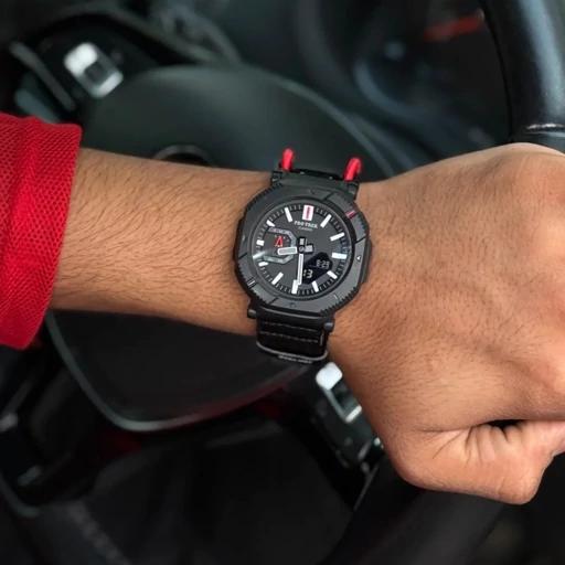 ساعت مچی کاسیو پروترک CASIO PRO TREK های کوالیتی رنگ مشکی