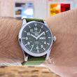 ساعت مچی مردانه سیکو مدل SEIKO 5 بند کنفی موتور باتری خور رنگ سبز