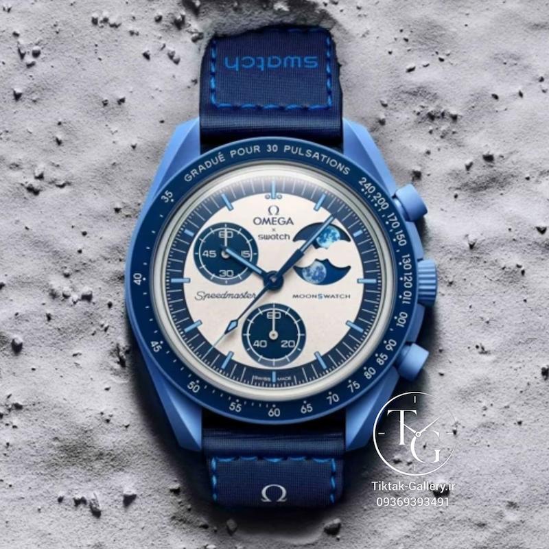 ساعت مچی امگا سواچ سوپر آبی Omega Swatch super blue 2024
