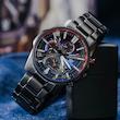 ساعت مچی مردانه کاسیو ادیفایس casio edifice EQB-1200HG-1A بند و قاب استیل رنگ ثابت