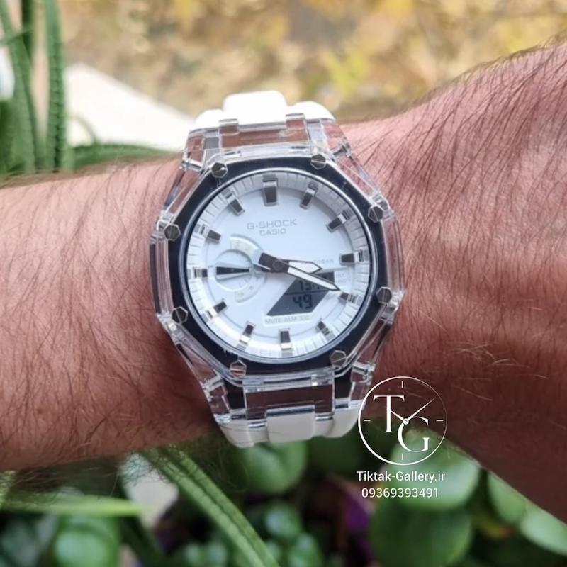 ساعت مچی جی شاک GA2100 سفید