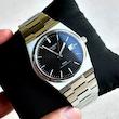 ساعت مچی مردانه تیسوت اتومات سیلور صفحه مشکی Tissot PRX Powermatic 80 Automat Silver Black