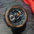 ساعت مچی جی شاک GA110 طوسی داخل نارنجی (جیشاک GShock) ، صد در صد ضدآب 
