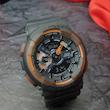 ساعت مچی جی شاک GA110 طوسی داخل نارنجی (جیشاک GShock) ، صد در صد ضدآب 
