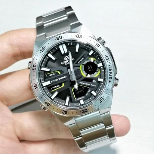 ساعت کاسیو ادیفایس مدل casio edifice EFV-C110D-1A استیل رنگ ثابت