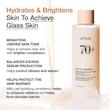 تونر روشن کننده و آبرسان برنج آنوا مدل Rice 70 Glow Milky Toner حجم 250 میلی‌لیتر