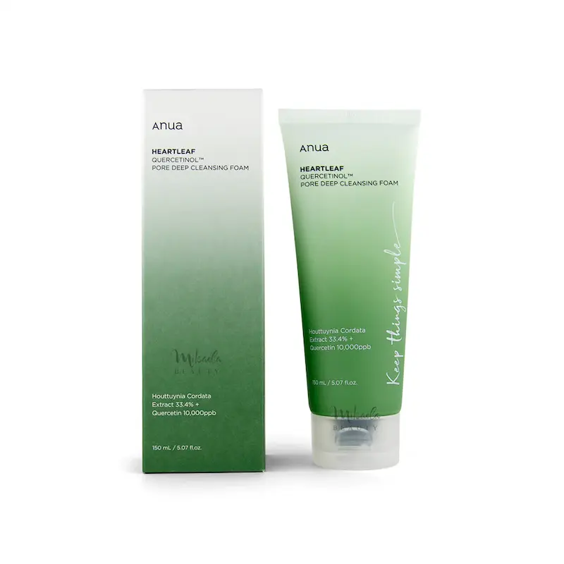 فوم شستشو عمیق منافذ پوست آنوا مدل Heartleaf Quercetinol Pore Deep Cleansing Foam