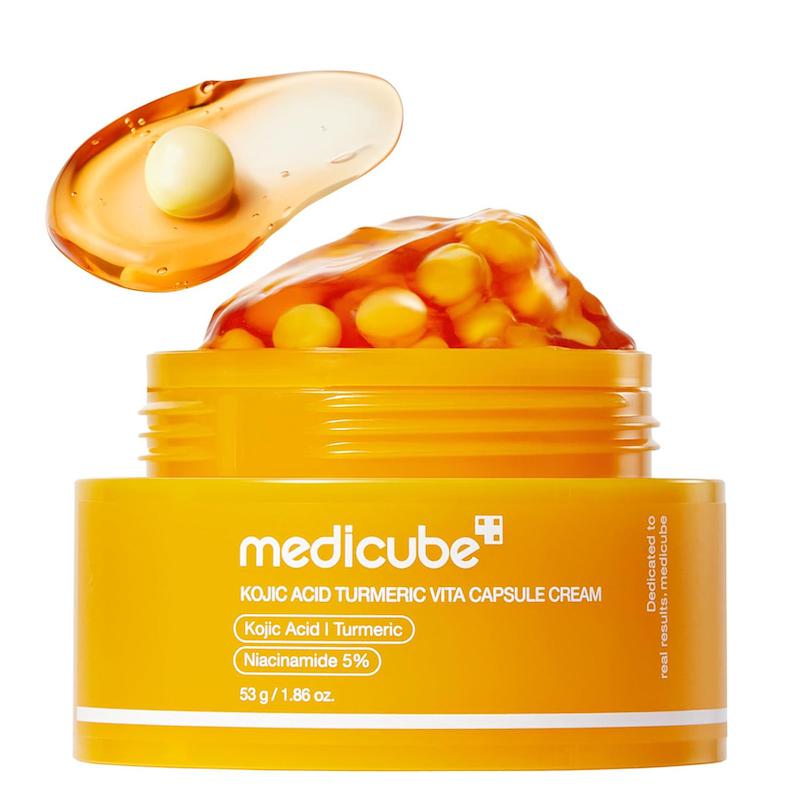 کرم کپسولی کوجیک اسید و زردچوبه مدی‌کیوب Medicube Kojic Acid Turmeric Vita Capsule Cream