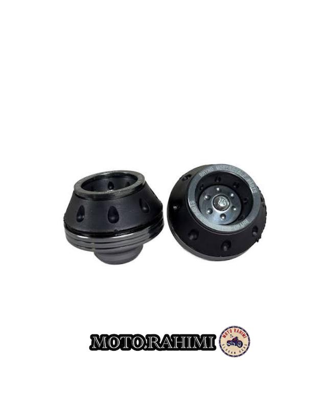 پروتکشن چرخ جلو موتور سیکلت رنگ مشکی (جفتی)