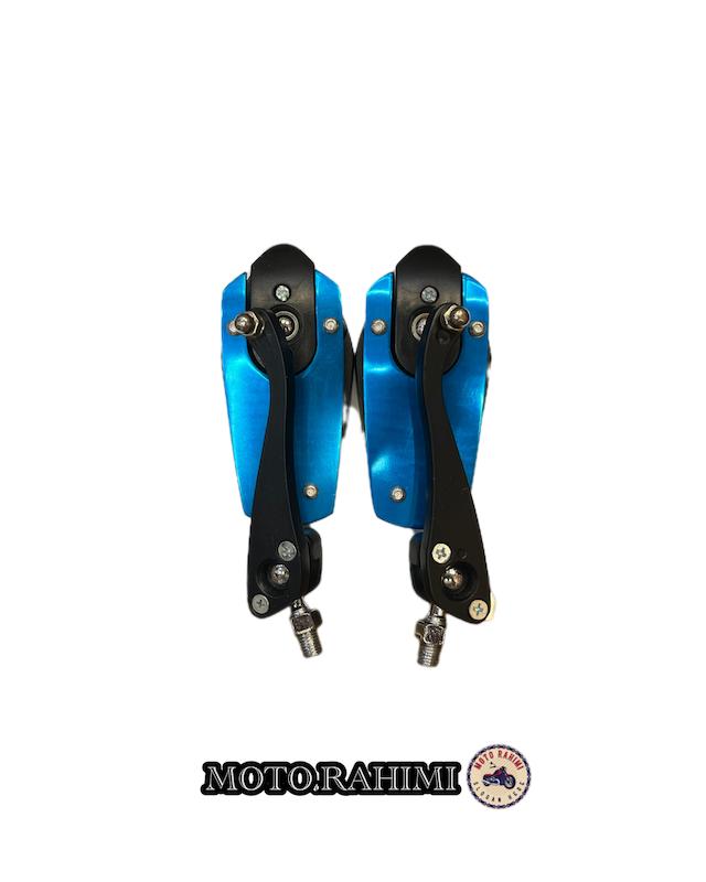 آینه رنتال موتور سیکلت رنگ آبی (جفتی)