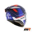 کلاه کاسکت فک ثابت AXXIS مدل HAWK Blue white orange