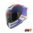 کلاه کاسکت فک ثابت AXXIS مدل HAWK Blue white orange