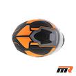کلاه کاسکت فک ثابت AXXIS مدل SONAR MATT BLACK ORANGE
