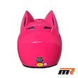 کلاه کاسکت گربه‌ای اسپیکردار و چراغدار HNJ مدل F939 PLUS PINK