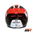 کلاه کاسکت فک ثابت AXXIS مدل HAWK WHITE BLACK RED