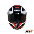 کلاه کاسکت فک ثابت AXXIS مدل HAWK WHITE BLACK RED