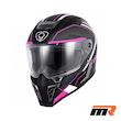 کلاه کاسکت فک ثابت SOMAN مدل H10 BLACK PINK