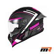 کلاه کاسکت فک ثابت SOMAN مدل H10 BLACK PINK