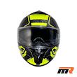 کلاه کاسکت فک ثابت RAPIDO مدل 101SV CARBON GLOSSY YELLOW
