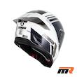 کلاه کاسکت فک ثابت SOMAN مدل H10 BLACK WHITE