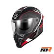 کلاه کاسکت فک ثابت SOMAN H10 Black Red