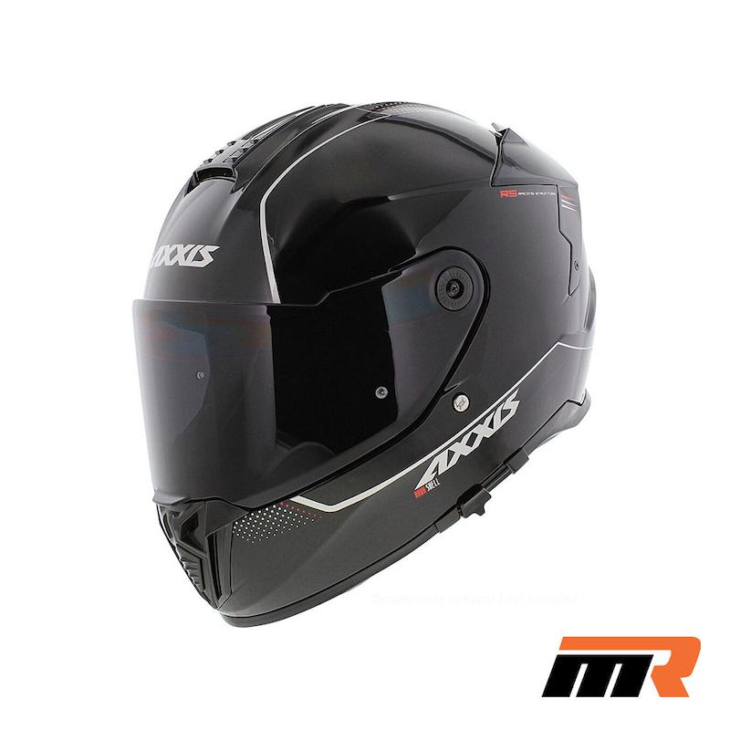 کلاه کاسکت فک ثابت AXXIS مدل HAWK SHINE BLACK
