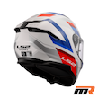 کلاه کاسکت فک ثابت ال اس تو مدل STREAM2 FF808-2 SHINE WHITE BLUE RED