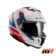 کلاه کاسکت فک ثابت ال اس تو مدل STREAM2 FF808-2 SHINE WHITE BLUE RED