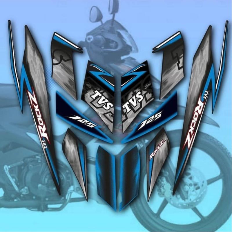 برچسب کامل TVS ROCKTZ (برای دیدن طرح ها روی محصول کلیک کنید) 