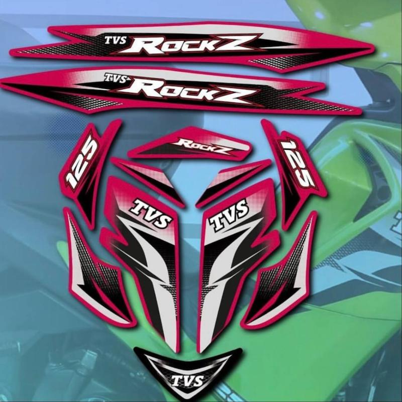 برچسب کامل TVS ROCKTZ (برای دیدن طرح ها روی محصول کلیک کنید) 