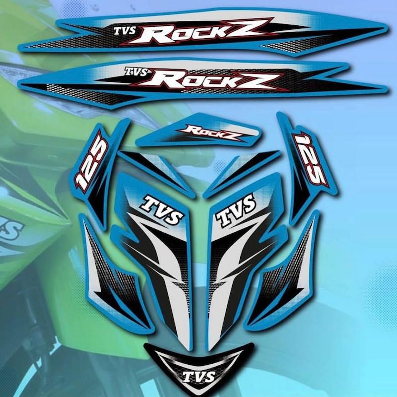 برچسب کامل TVS ROCKTZ (برای دیدن طرح ها روی محصول کلیک کنید) 