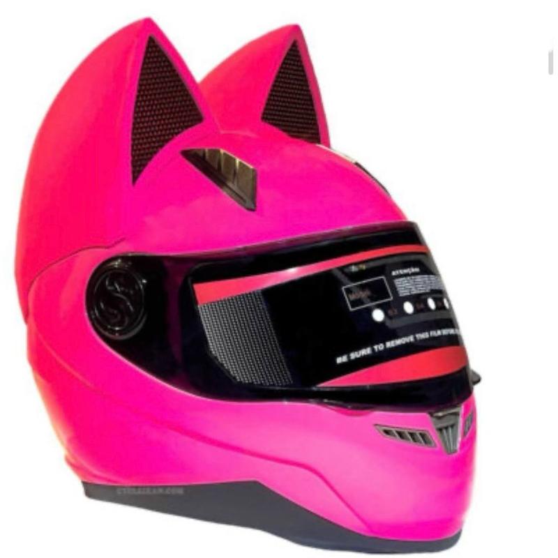 کلاه کاسکت نوترینوس فک ثابت مدل دخترانه خرگوشی 