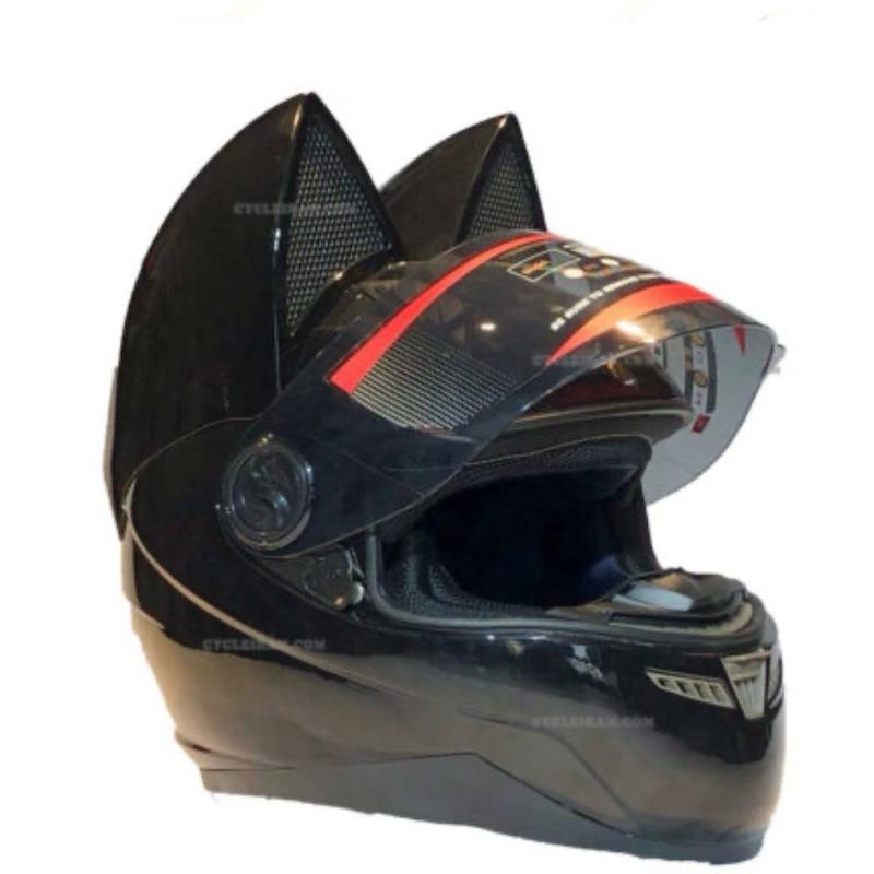 کلاه کاسکت نوترینوس فک ثابت مدل دخترانه خرگوشی  