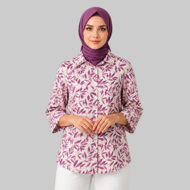 شومیز زنانه طرح گلبرگ