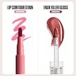 ست خط لب و لیپ گلاس هدی بیوتی - Rosy nude