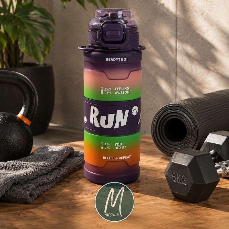 قمقمه 800 میل RUN بنفش