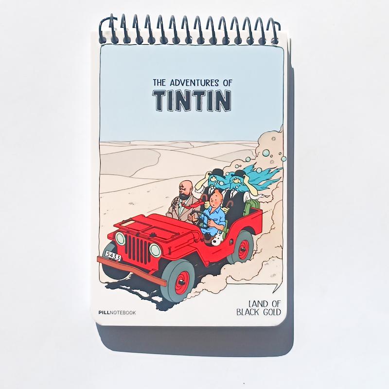 دفترچه پیل 100 برگ A6 طرح TINTIN