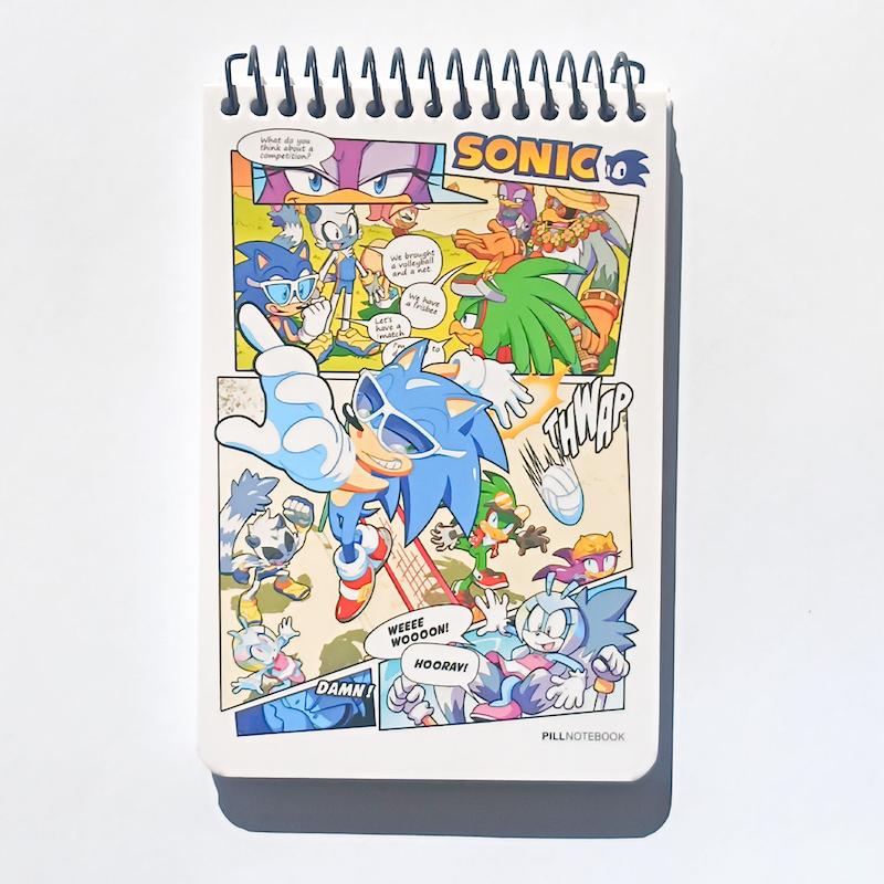 دفترچه پیل 100 برگ A6 طرح SONIC