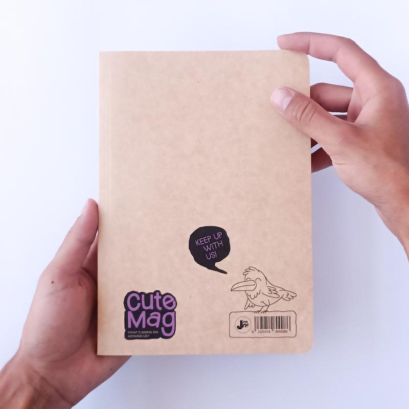 دفتر هاشیه دار A5 پیل مدل cute mag 