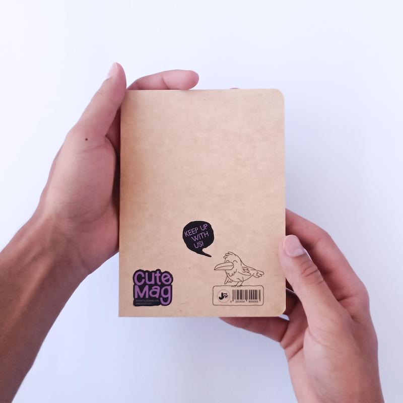 دفتر هاشیه دار A6 پیل مدل cute mag 