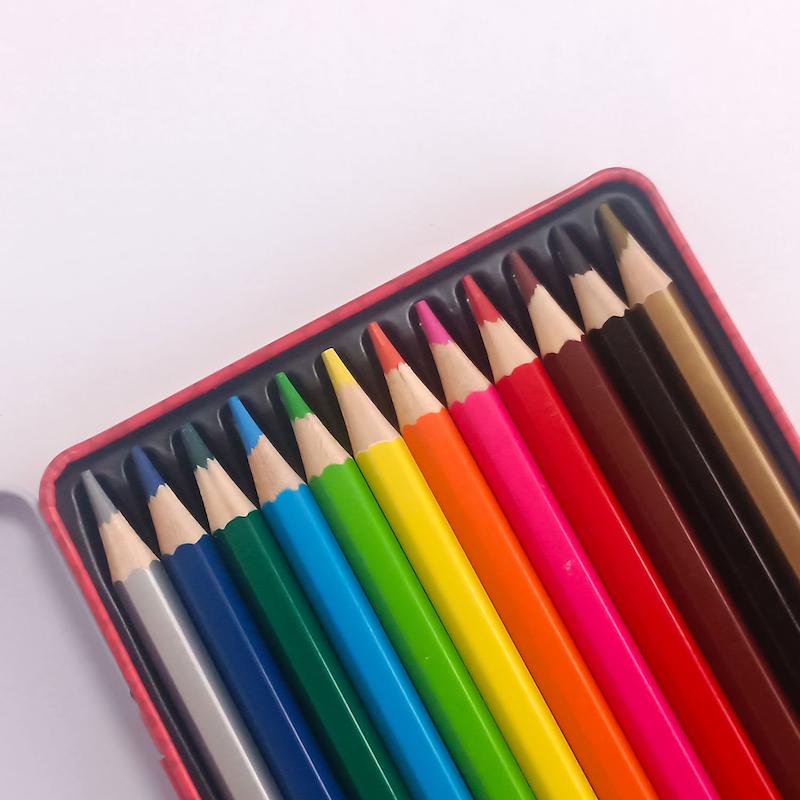 مداد رنگی الیگیتور 12 رنگ فلزی