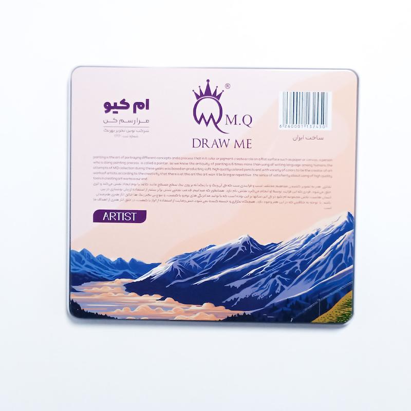 مداد رنگی ام کیو سری آرتیست 24 تایی فلزی 