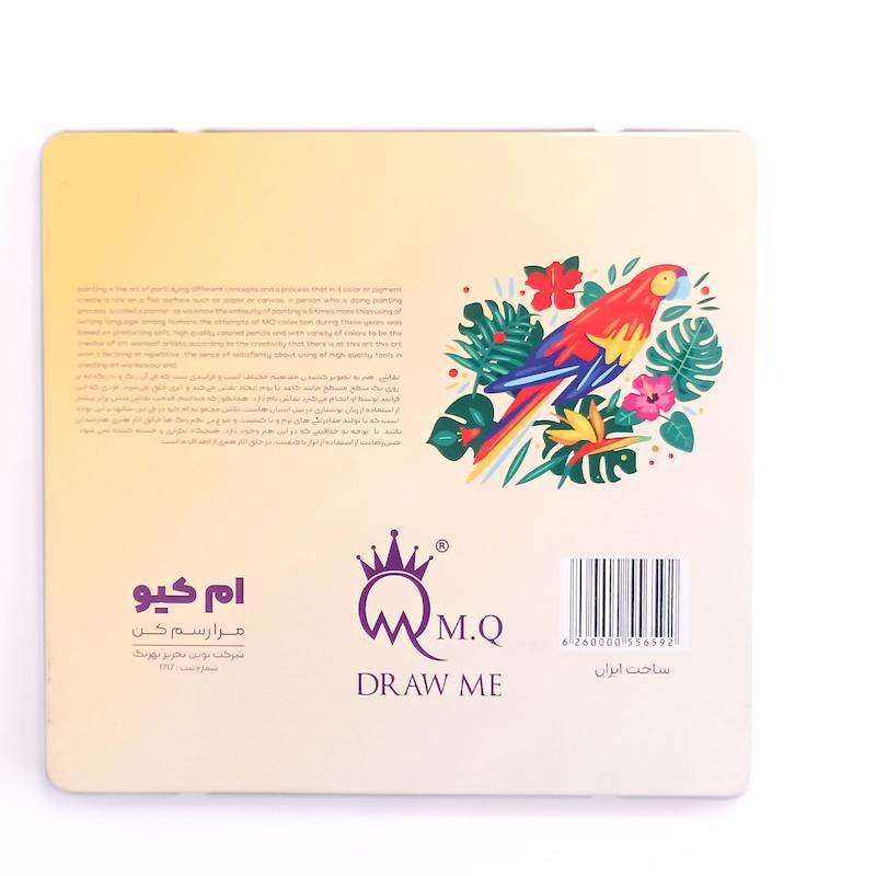 مداد رنگی ام کیو 24 تایی سری معمولی فلزی 
