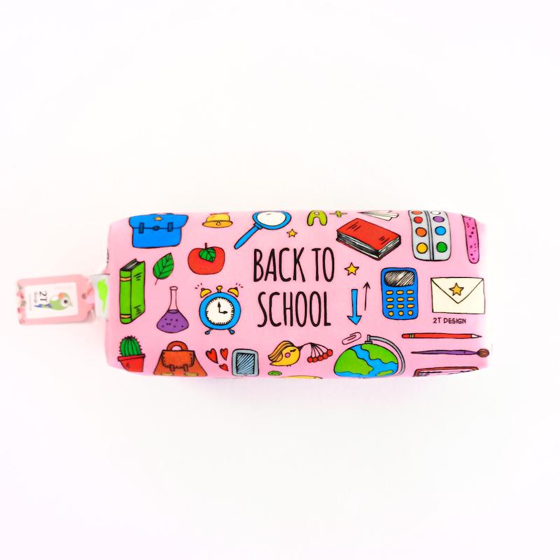 جامدادی مخمل طوطی دیزاین طرح Back to school