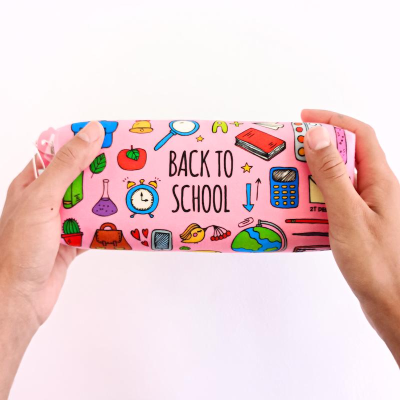 جامدادی مخمل طوطی دیزاین طرح Back to school