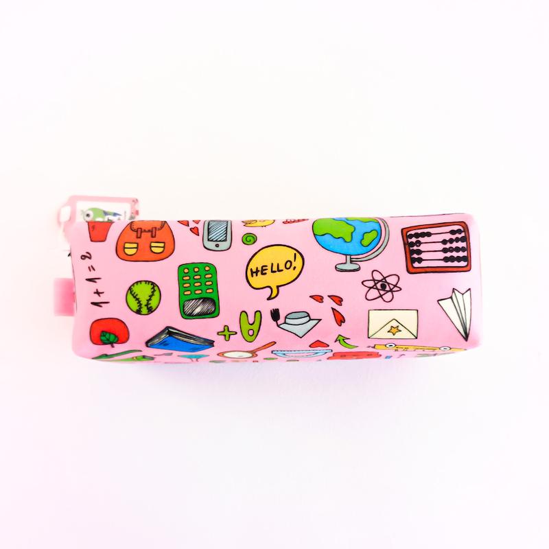 جامدادی مخمل طوطی دیزاین طرح Back to school