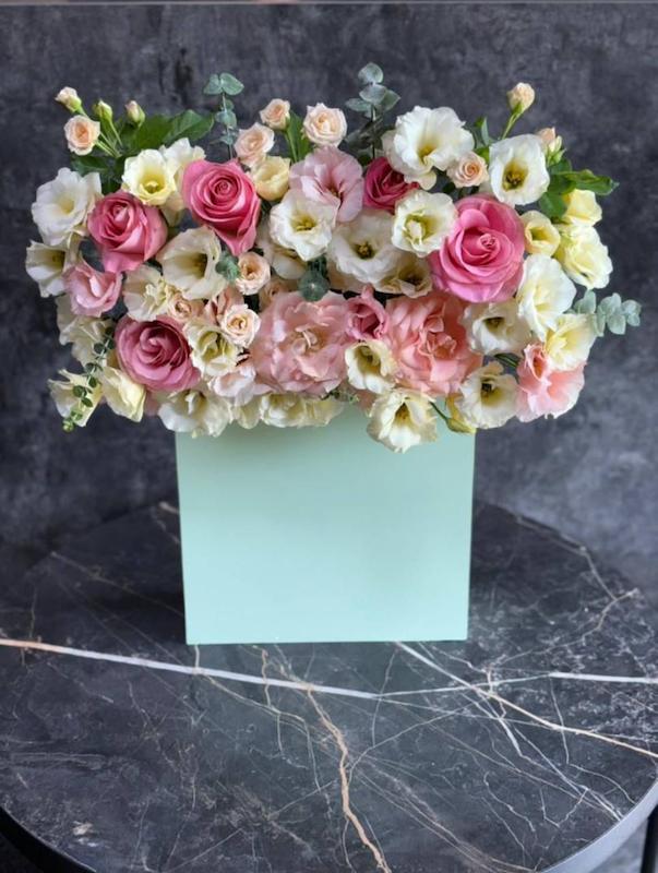 باکس گل لیسین توس و رز | باکس پی وی سی ضدآب