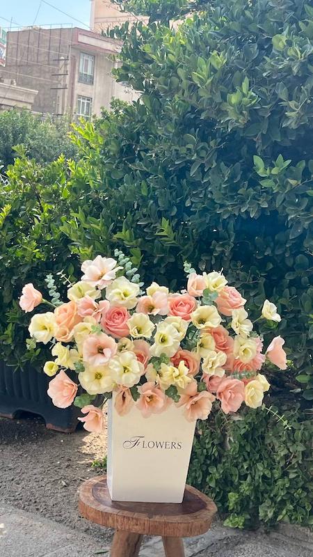 باکس گل رنگی | قابل تغییر به سلیقه مشتری