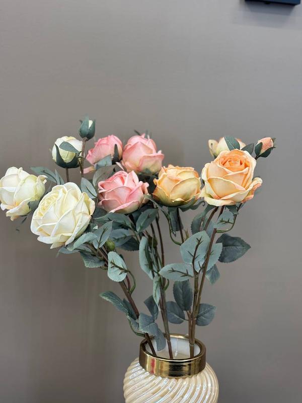 گل مصنوعی "رز" -درجه یک (وارداتی )